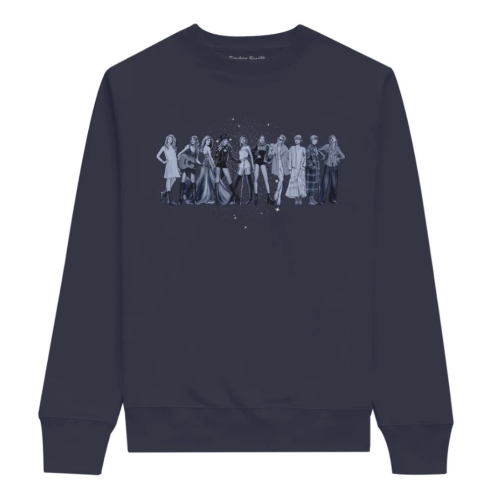 Taylor Swift Eras Navy Crew Size Small